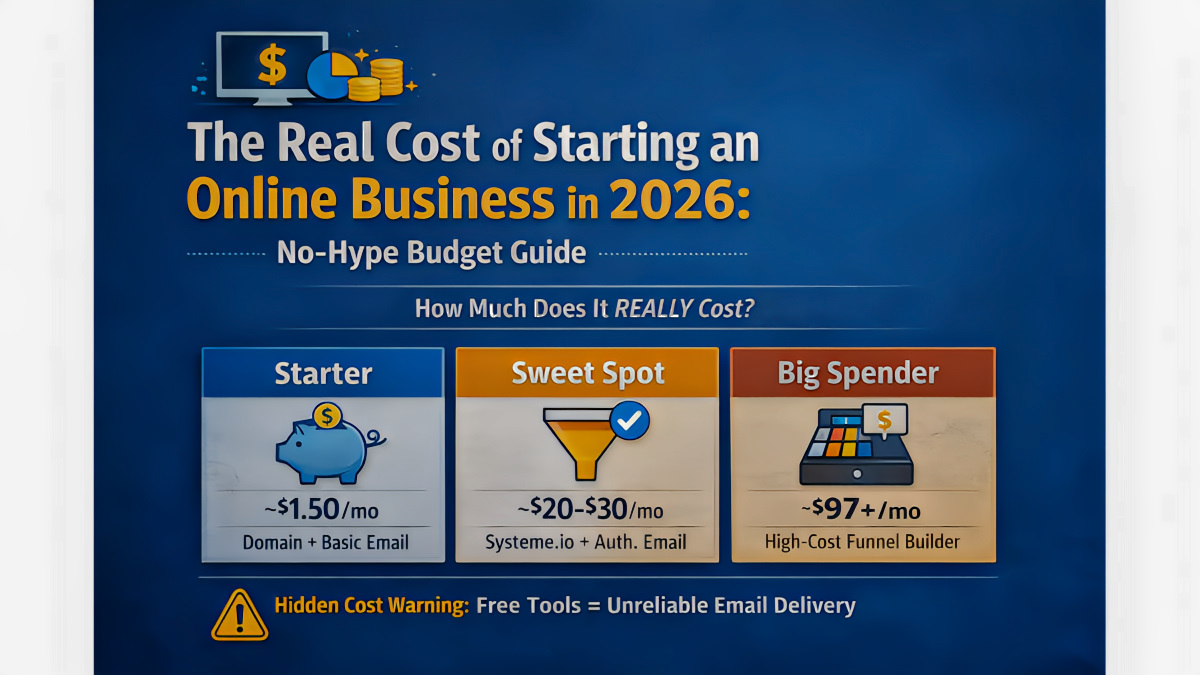 The Real Cost of Starting an Online Business in 2026: No-Hype Budget Guide